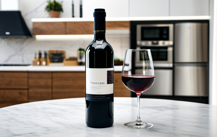 AR Enhanced Packaging - Wine Sommelier**
"A fully clothed person in a modern kitchen, holding a wine bottle with an AR-enabled label. Their smartphone is pointed at the label, showing a miniature virtual sommelier floating above the bottle, explaining tasting notes. The scene is brightly lit, professional photography, emphasizing the user-friendly technology. Safe for work, appropriate content, perfect anatomy, natural proportions, modest clothing, professional."
**