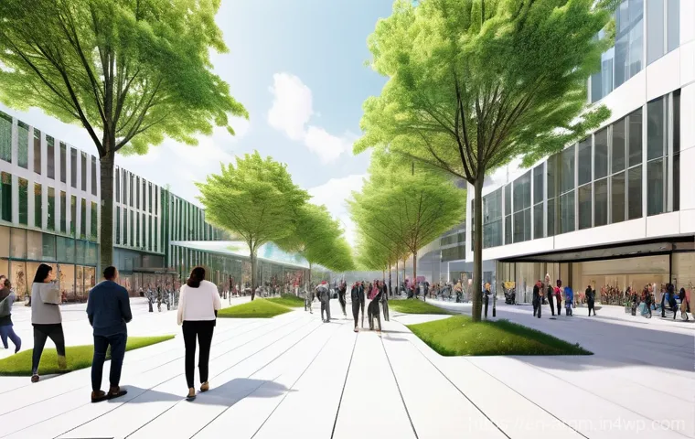 증강현실을 활용한 지속 가능한 도시 개발 - **Prompt 1: Immersive Urban Planning Review Session**
    "A group of diverse individuals, including...