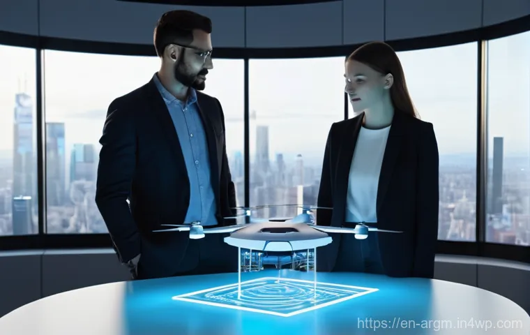 증강현실을 활용한 비즈니스 모델 혁신 - **AR-Guided Industrial Maintenance:**
    "A male technician, in his mid-30s, wearing a clean, pract...