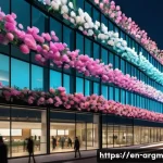 Home 20 증강현실을 활용한 예술 창작 사례 - **Prompt 1: Urban Digital Bloom**
"A bustling city street at dusk, viewed from a slightly elevat...