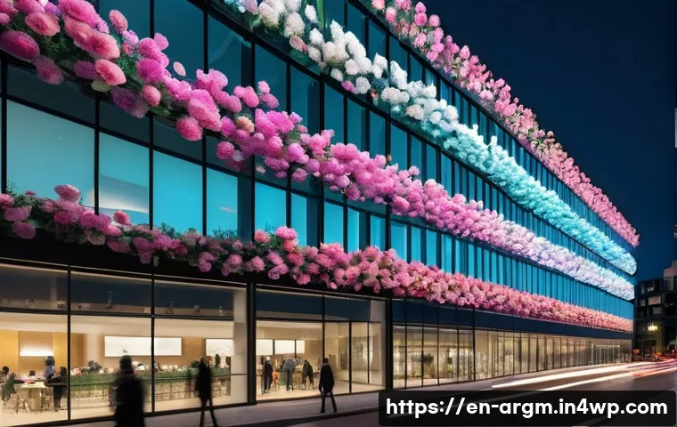 증강현실을 활용한 예술 창작 사례 - **Prompt 1: Urban Digital Bloom**
"A bustling city street at dusk, viewed from a slightly elevat...